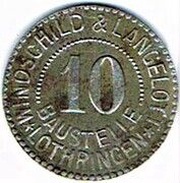 10 Pfennig - Windschild and Mangelott - Lothringen 57 obverse image
