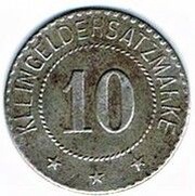10 Pfennig - Windschild and Mangelott - Lothringen 57, Germany, 1917-1918 reverse image
