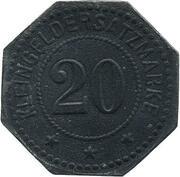 20 Pfennig - Buchsweiler Bouxwiller (67), Germany, 1917 reverse image