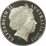 5 Dollars - Elizabeth II 4th Portrait - Rugby World Cup Gold Plated Silver Proof obverse image