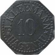 10 Pfennig - Hagenau J. Kleemann obverse image