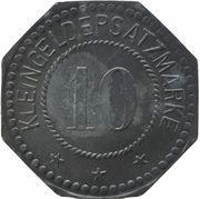 10 Pfennig - Hagenau J. Kleemann, Germany,  reverse image