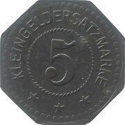 5 Pfennig - Merlenbach, Germany,  reverse image