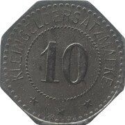 10 Pfennig - Merlenbach, Germany,  reverse image