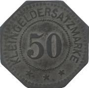 50 Pfennig - Merlenbach, Germany,  reverse image
