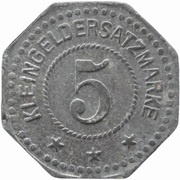 5 Pfennig - Mülhausen im Elsass Warenhaus Dreyfus, Germany,  reverse image