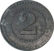 2 Pfennig - Oberhofen Soldatenheim, Germany,  reverse image