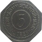 5 Pfennig - Oberhofen Kommandantur obverse image