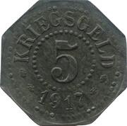 5 Pfennig - Saarburg in Lothringen, Germany, 1917 reverse image