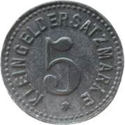 5 Pfennig - Zabern, Germany, 1917 reverse image