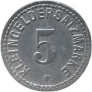 5 Pfennig - Zabern, Germany, 1918 reverse image
