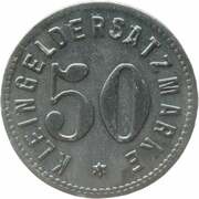 50 Pfennig - Zabern, Germany, 1917 reverse image