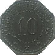 10 Pfennig - Schlettstadt, Germany, 1917 reverse image