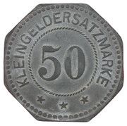 50 Pfennig - Schlettstadt, Germany, 1917 reverse image