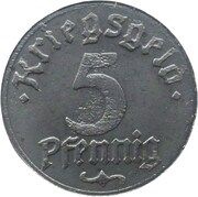 5 Pfennig - Strassburg im Elsass, Germany, 1918 reverse image