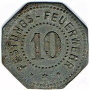 10 Pfennig - Diedenhofen / Thionville 57 Festungs-Feuerwehr obverse image