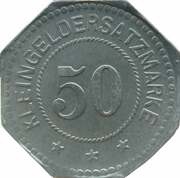 50 Pfennig - Weissenburg, Elsass, Germany, 1917 reverse image