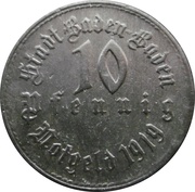 10 Pfennig - Baden-Baden obverse image