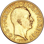 20 Franga Ari - Zog I Independence obverse image