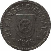 1 Pfennig - Donaueschingen, Germany, 1918 reverse image