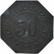50 Pfennig - Durlach Maschinenfabrik Gritzner A.G., Germany,  reverse image