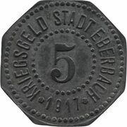 5 Pfennig - Eberbach obverse image