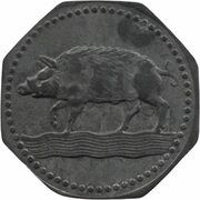 5 Pfennig - Eberbach, Germany, 1917 reverse image