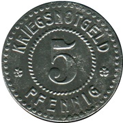 5 Pfennig - Emmendingen, Germany, 1914 reverse image