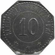 10 Pfennig - Herbolzheim Arnold Schindler, Germany,  reverse image