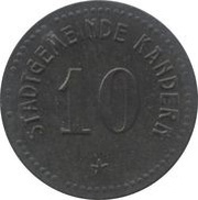 10 Pfennig - Kandern obverse image