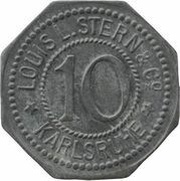10 Pfennig - Karlsruhe Louis L. Stern and Co obverse image