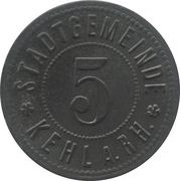 5 Pfennig - Kehl am Rhein obverse image