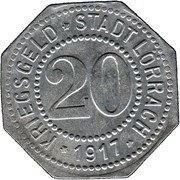 20 Pfennig - Lörrach obverse image