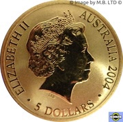 5 Dollars - Elizabeth II 4th Portrait - Sydney to Athens 2004 obverse image