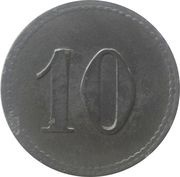 10 Pfennig - Mosbach, Germany,  reverse image