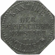 5 Pfennig -Neustadt im Schwarzwald Kantine der Papierfabrik obverse image