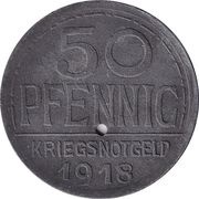 50 Pfennig - Offenburg, Germany, 1918 reverse image