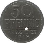 50 Pfennig - Offenburg, Germany, 1918 reverse image