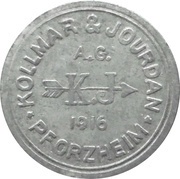 1 Pfennig - Pforzheim Kollmar and Jourdan A.G. obverse image