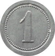 1 Pfennig - Pforzheim Kollmar and Jourdan A.G., Germany, 1916 reverse image