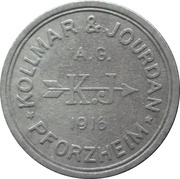 10 Pfennig - Pforzheim Kollmar and Jourdan A.G. obverse image