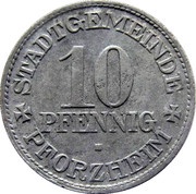 10 Pfennig - Pforzheim obverse image