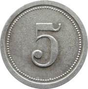 5 Pfennig - Pforzheim Kollmar and Jourdan A.G., Germany, 1916 reverse image
