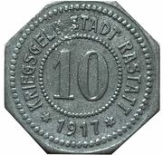 10 Pfennig - Rastatt obverse image