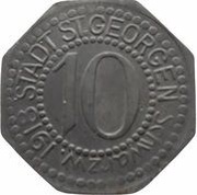 10 Pfennig - St. Georgen im Schwarzwald obverse image