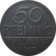 50 Pfennig - Überlingen, Germany, 1917 reverse image
