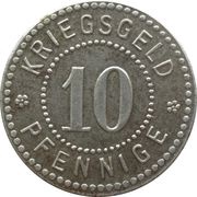 10 Pfennig - Waldshut, Germany, 1917 reverse image
