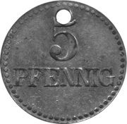 5 Pfennig - Walldürn, Germany, 1918 reverse image