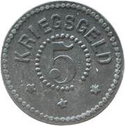 5 Pfennig - Zell im Wiesental, Germany, 1917 reverse image