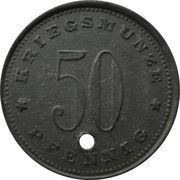 50 Pfennig - Abensberg, Germany, 1917 reverse image